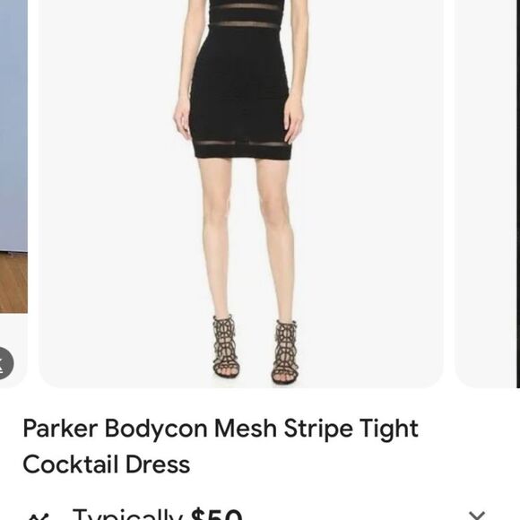 Parker lace mesh Bodycon selective sheer/ lined sexy LBD glamorous and sexy - Picture 12 of 14